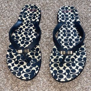 Womens Coach Flip Flops